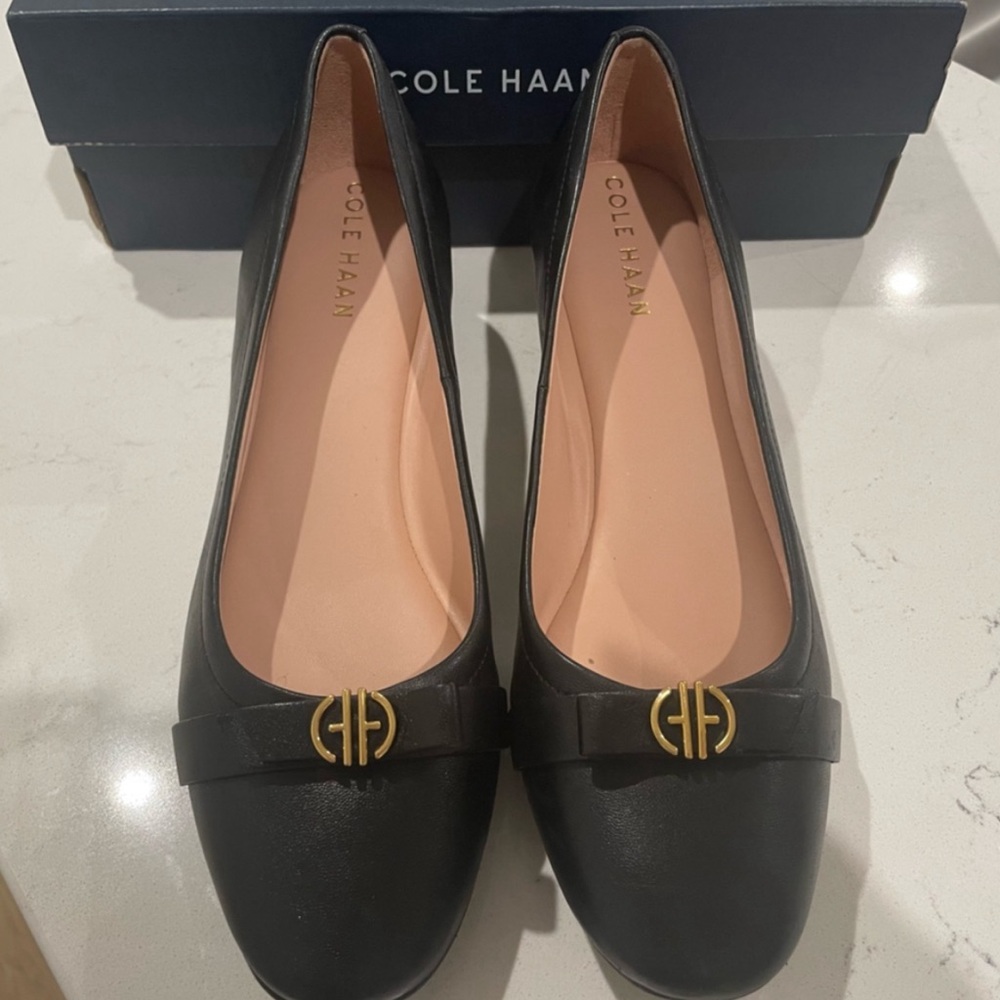 Cole Haan black wedges